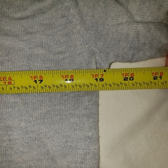 Anecdote Wool? Grey Cardigan Size Large - Picture 4 of 6